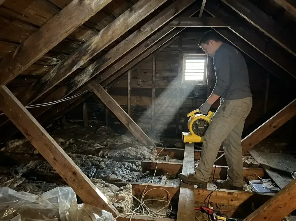 attic-water-damage-drying-proc-007 — frequently asked questions, Emergency Water Extraction & 24/7 Flood Response in Green T…